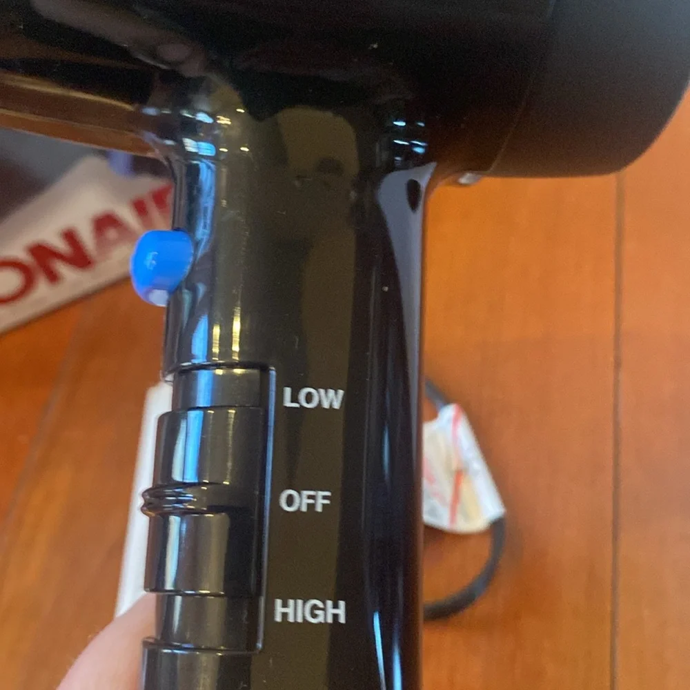 Conair Black QuietTone 1875 Watt Hair Dryer open box low/high settings